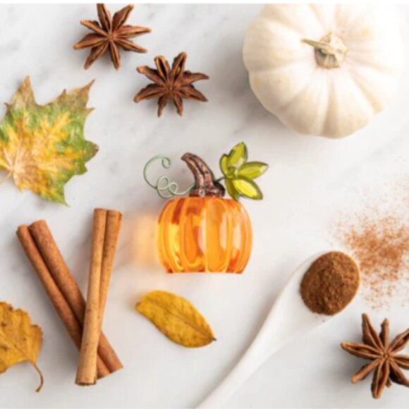 PUMPKIN Figurine 2 1/4"H by Ganz Crystal Expressions - Picture 3 of 13